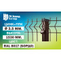 Сетка Гиттер 3D 3,5 мм. / цинк+ППК (h=1,5м) RAL 8017 (Бордо)