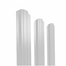 Штакетник металлический 105 мм П-образный Slim 1800 мм фигурный PE 0,4 мм RAL9003