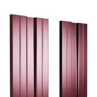 Штакетник металлический 130 мм М-Премиум 1250 мм прямой ДВС PE 0,45 мм RAL3005