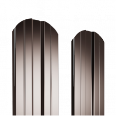 Штакетник металлический 130 мм М-Премиум 1250 мм фигурный ДВС PE 0,45 мм RAL8017