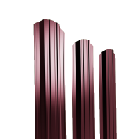 Штакетник металлический 105 мм П-образный Slim 1250 мм фигурный PE 0,4 мм RAL3005