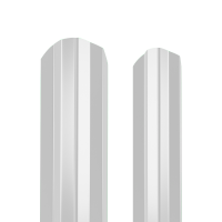 Штакетник металлический 100 мм М-образный 2000 мм фигурный PE 0,4 мм RAL9003