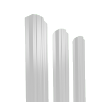 Штакетник металлический 105 мм П-образный Slim 1500 мм фигурный PE 0,4 мм RAL9003