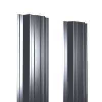 Штакетник металлический 125 мм П-образный 1500 мм прямой ДВС PE 0,45 мм RAL7024