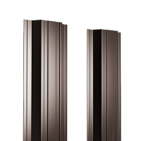 Штакетник металлический 125 мм П-образный 1800 мм прямой ДВС PE 0,4 мм RAL8017