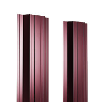 Штакетник металлический 125 мм П-образный 1500 мм прямой ДВС PE 0,45 мм RAL3005