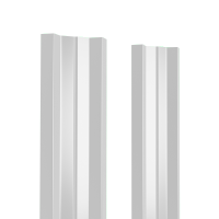 Штакетник металлический 100 мм М-образный 1500 мм прямой PE 0,4 мм RAL9003